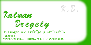 kalman dregely business card